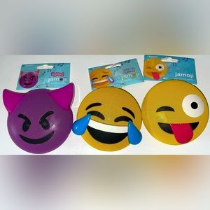 Jamoji new light up Emoji bluetooth speaker set of 3